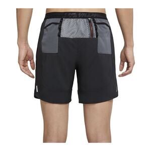 Nike Men Large Shorts Flex Stride Wild Run Black Running Zip Pockets